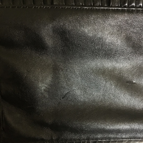 Calvin Klein | Fancy Faux Leather Black Pleated Tote - Picture 6 of 9