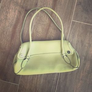 Cole Haan Village lime green shoulder bag