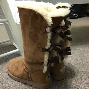 Tall Bailey Bow Chestnut UGG Boots