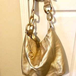 Michael Kors Metallic Hobo Bag