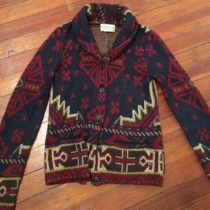 Ralph Lauren wool blend shawl collar cardigan