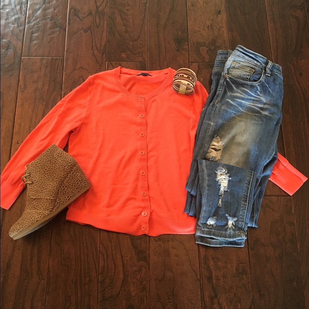 Gap Coral Cardigan