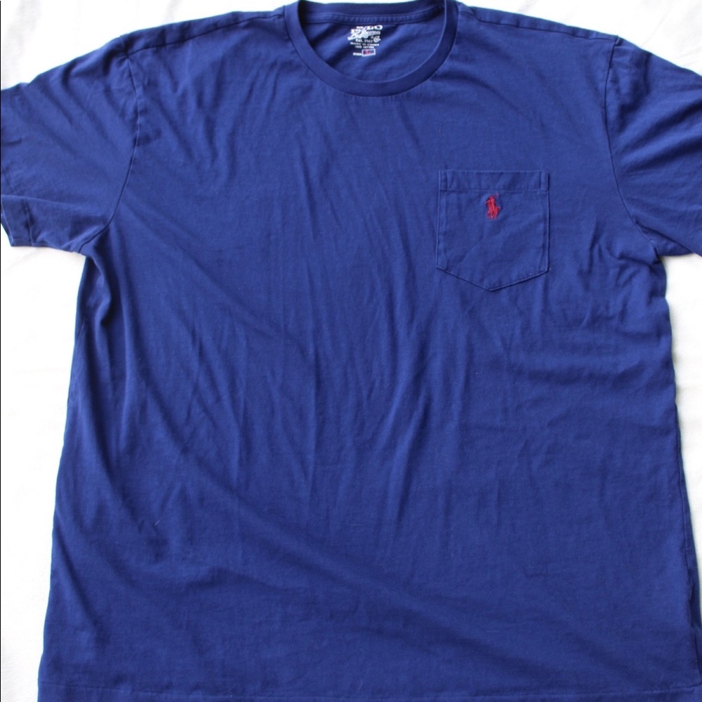 Polo Ralph Lauren Blue T-Shirt. Size large. EUC