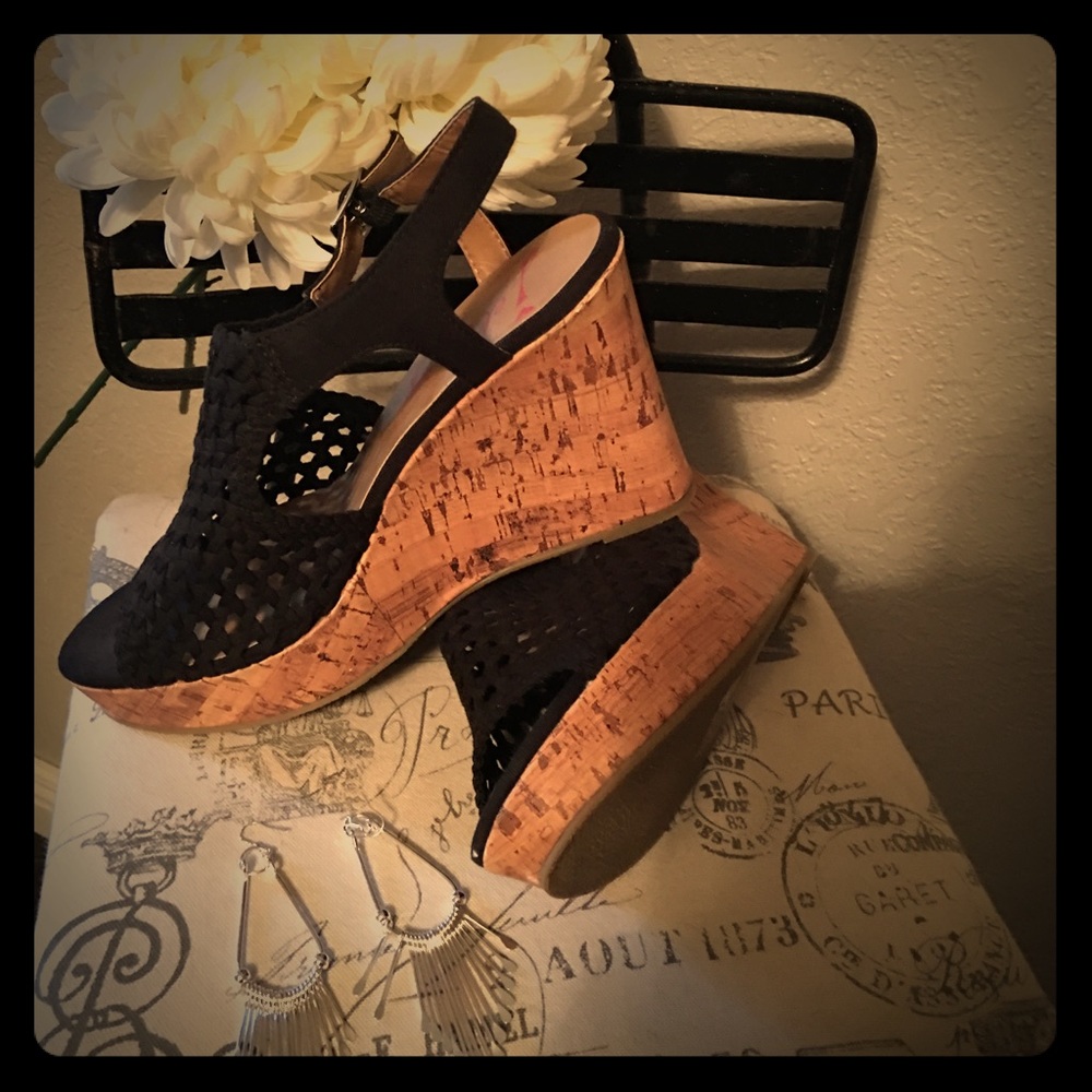 Jellypop wedges. Size 8. Worn about 3 times