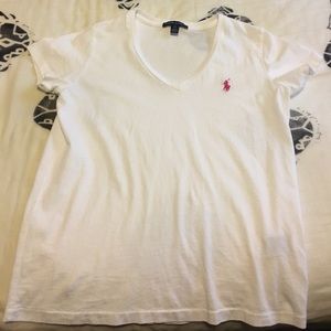 Plain white Ralph Lauren t-shirt
