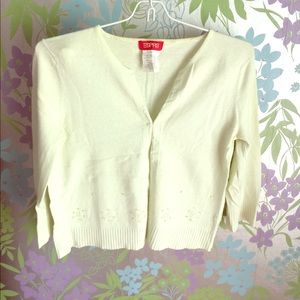 Vintage Esprit beaded crop sweater