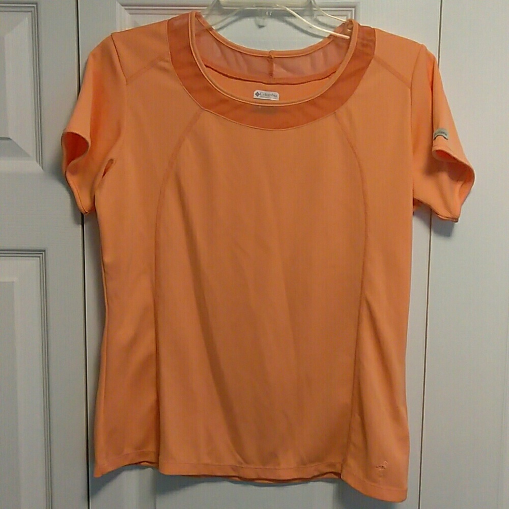 Juniors orange s/s yoga-running-workout t-shirt