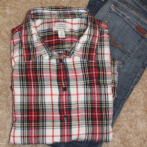 L.L. Bean Flannel Button-down Shirt