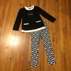 NWOT black and white girls outfit