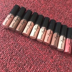 Set of 10 Mini Nyx Lip Lingerie