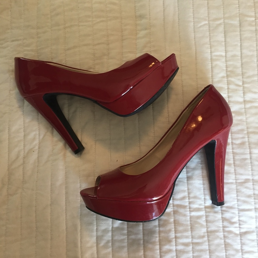 Red Candie's Peep Toe Heels