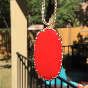 Kendra Scott Translucent Red Donna