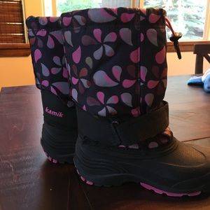 Kamik Girls Sz 13 Snow Boots