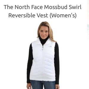 The North Face, Medium White Mossbud Swirl Vest