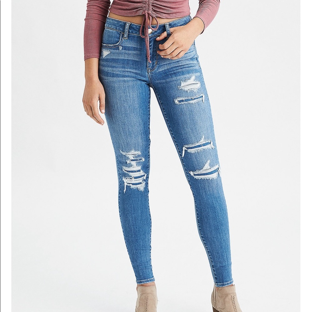 Aeo highest rise jeans