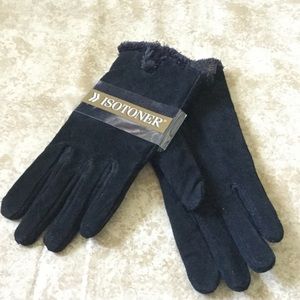 Isotoner suede gloves, brand new