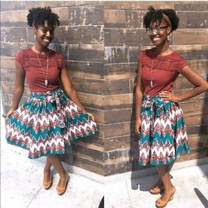 Authentic African Print Skirt!!!