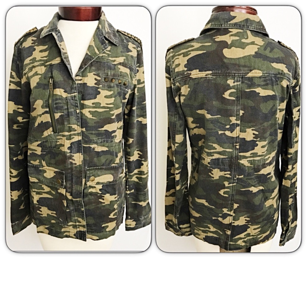 💥HOTSALE💥Camo Military Utility Jean Jacket Sold - Picture 8 of 8
