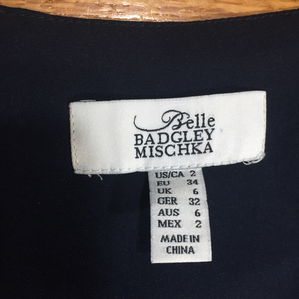 Badgley Mischka Color Block Maxi Dress Size 2 - image 2