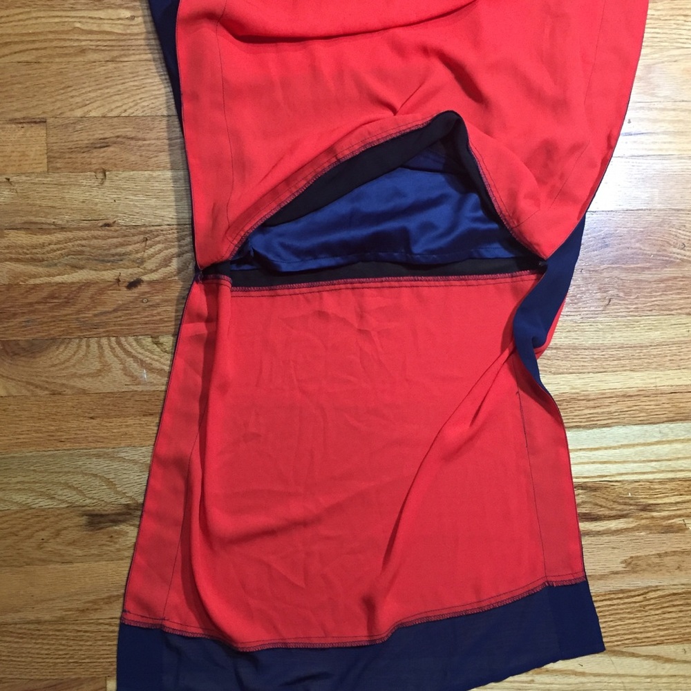 Badgley Mischka Color Block Maxi Dress Size 2 - image 3