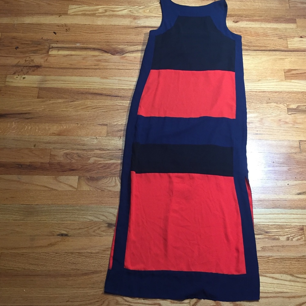 Badgley Mischka Color Block Maxi Dress Size 2 - image 4
