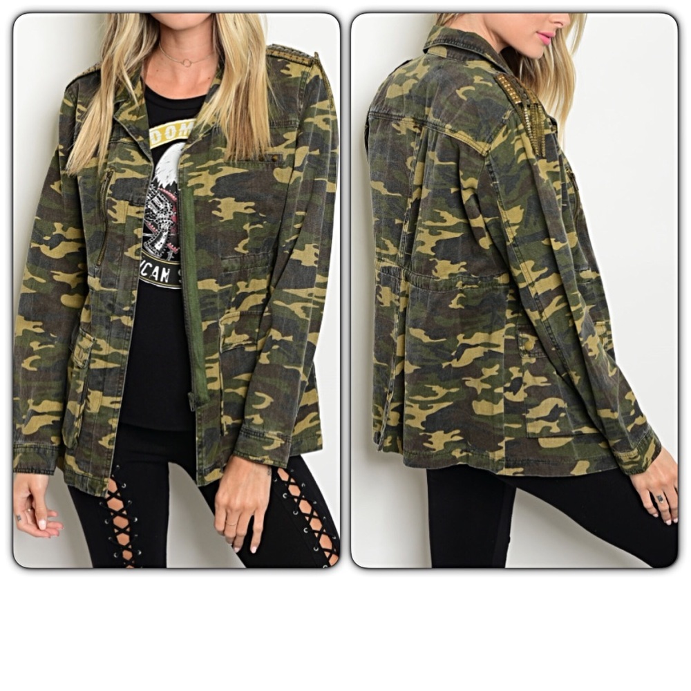💥HOTSALE Trendy Camo Military Utility Jacket Sold - Picture 8 of 8