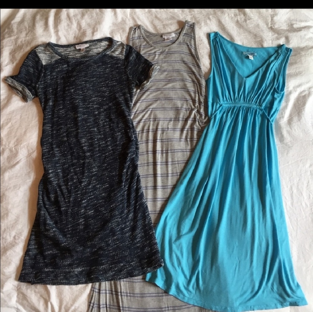 Lot of 3 maternity dresses S
