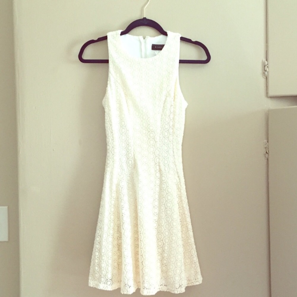 Perfect white/creamish racerback dress.  No flaws