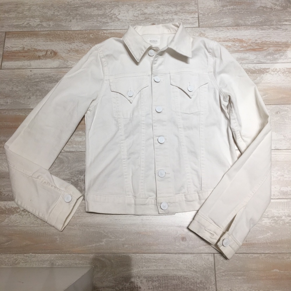 WHITE HUDSON JEAN JACKET!!!