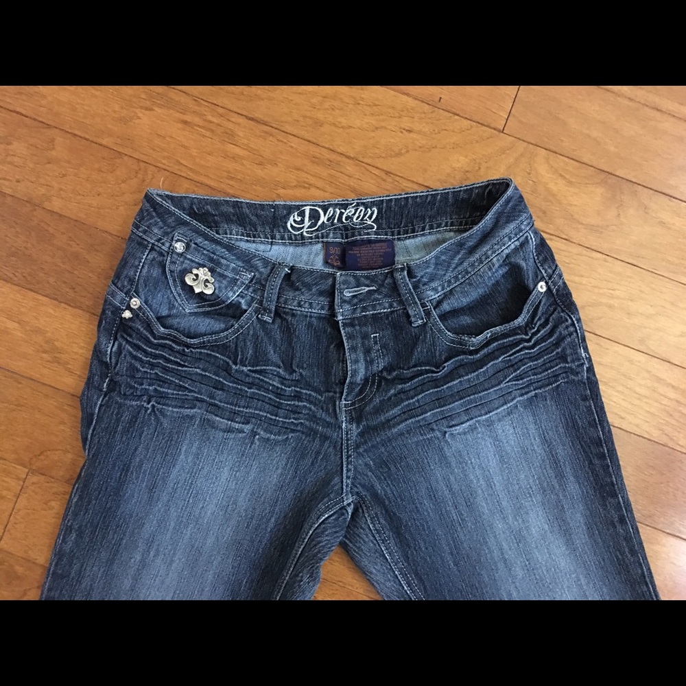 House of Dereon Jeans, Dark Blue Denim - Picture 4 of 8