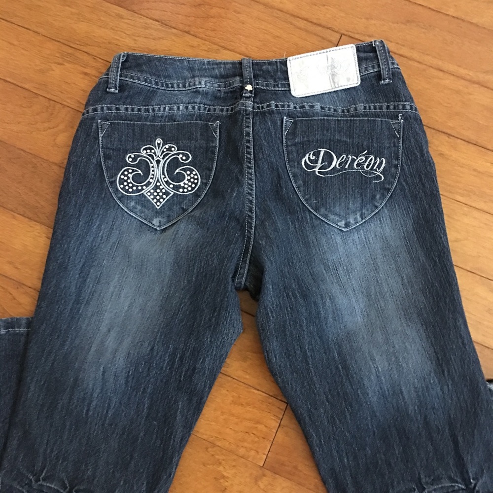 House of Dereon Jeans, Dark Blue Denim - Picture 5 of 8