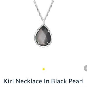 Kendra Scott Black Kiri Mother of Pearl Necklace