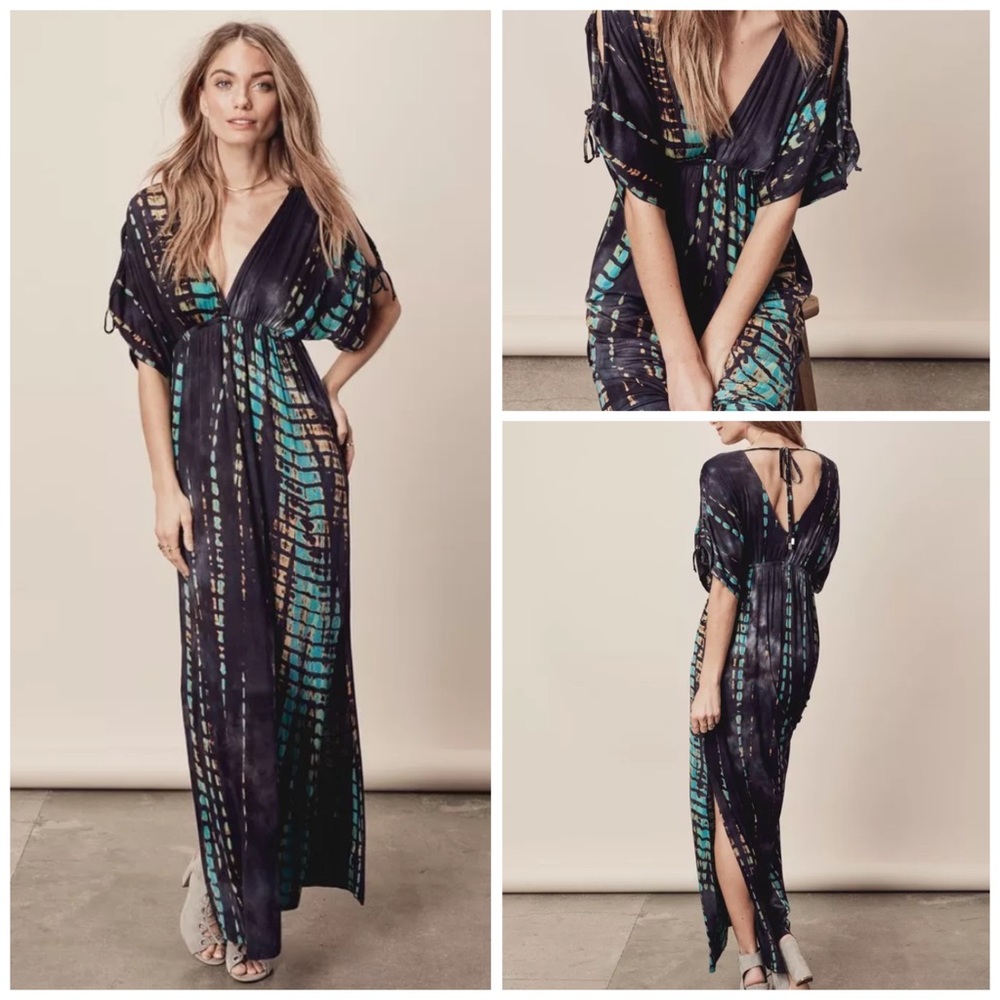 Lovestitch Tie Dye Maxi Knit Dress