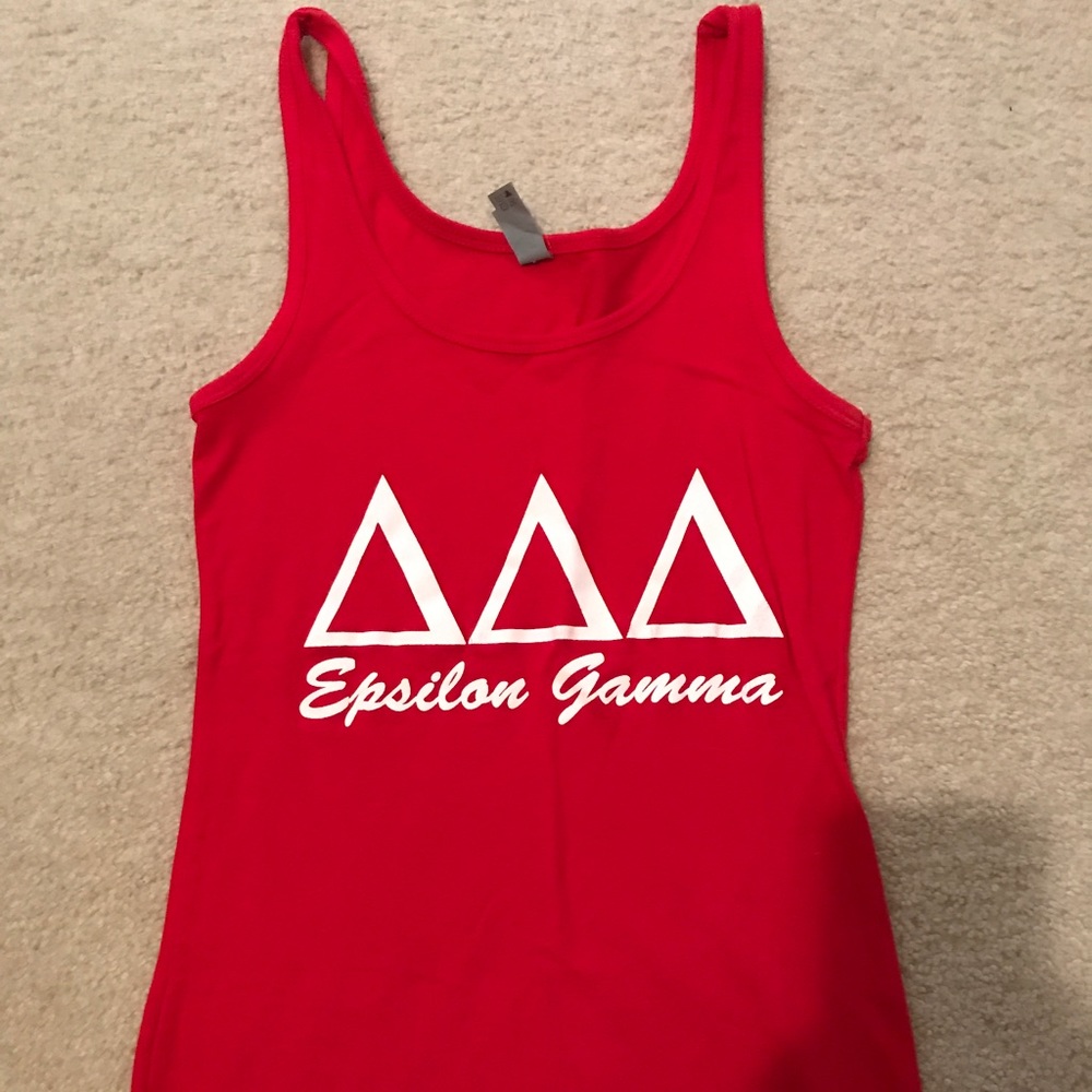 Red Tri Delta Tank
