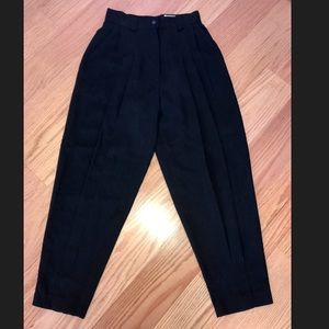 Black Vintage High Waisted Pants