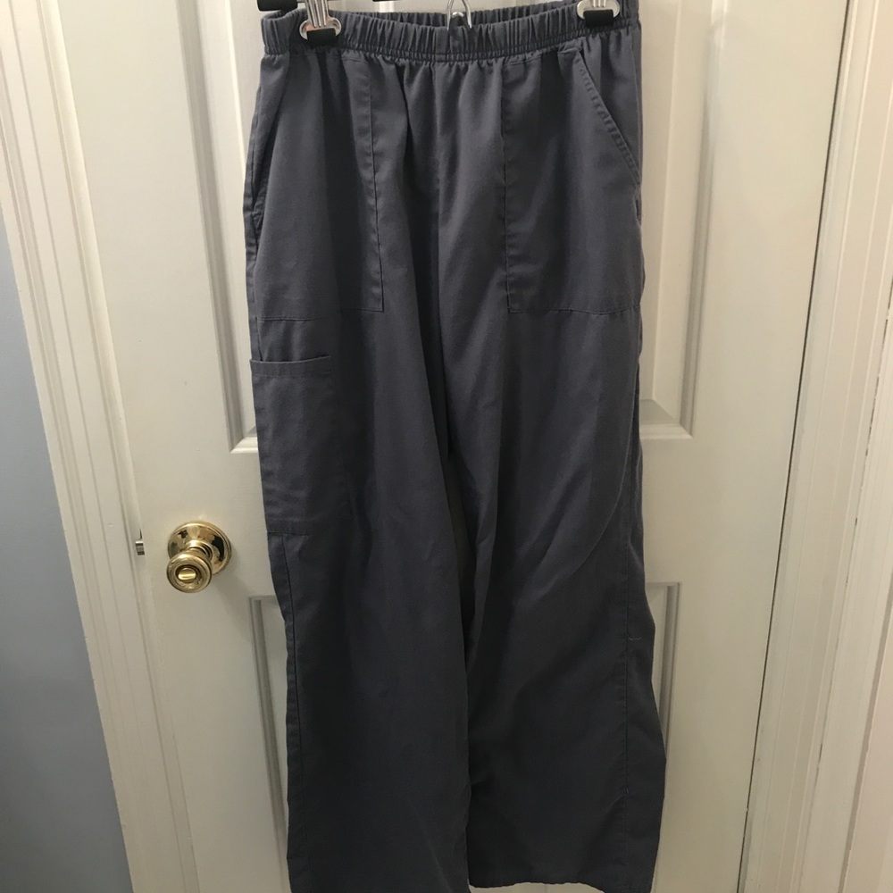 Gray scrub pants