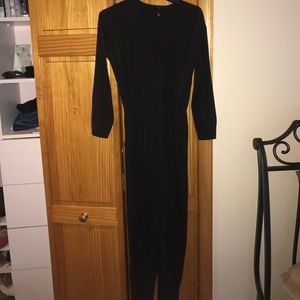 Black long sleeve jumpsuit