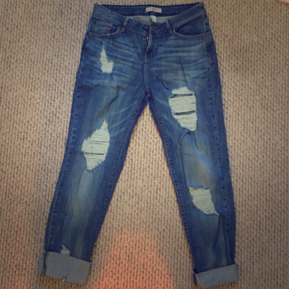 Refuge Destroyed Stretch Skinny Jeans