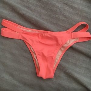 Coral Cheeky Swim Bottoms