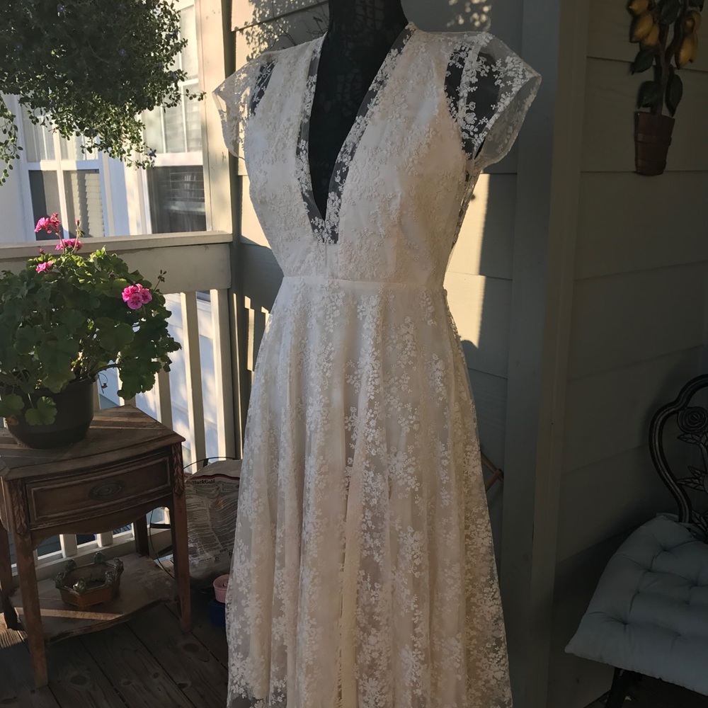 Off white lace dress