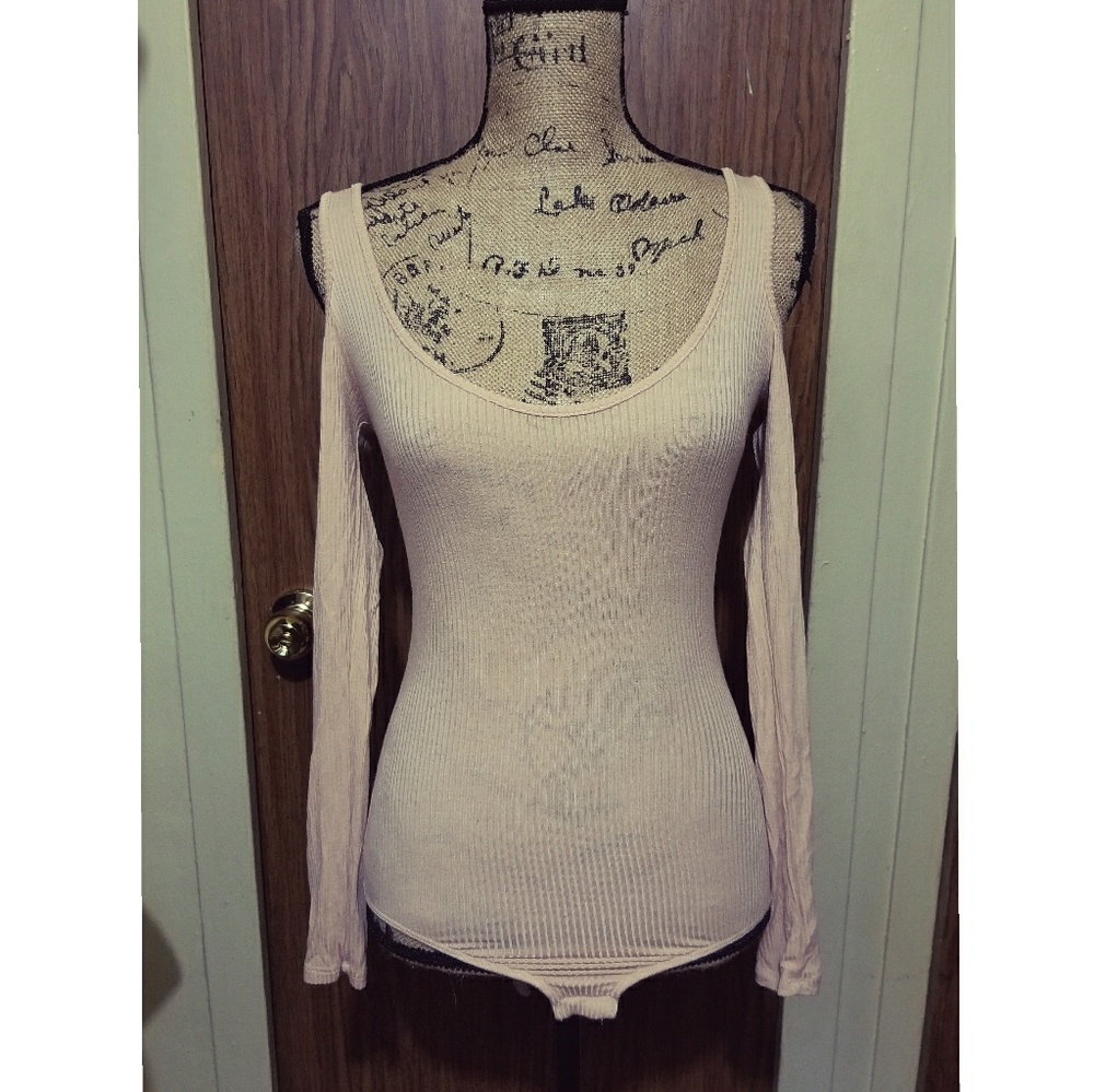 Cold shoulder bodysuit