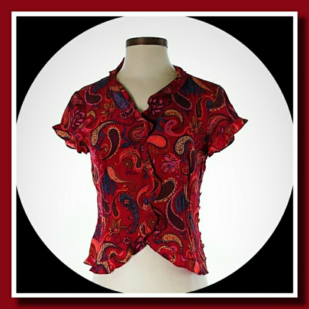 Nicole Miller Gorgeous, Bold Silk Top