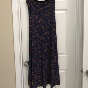 Dark navy LuLaRoe Maxi skirt