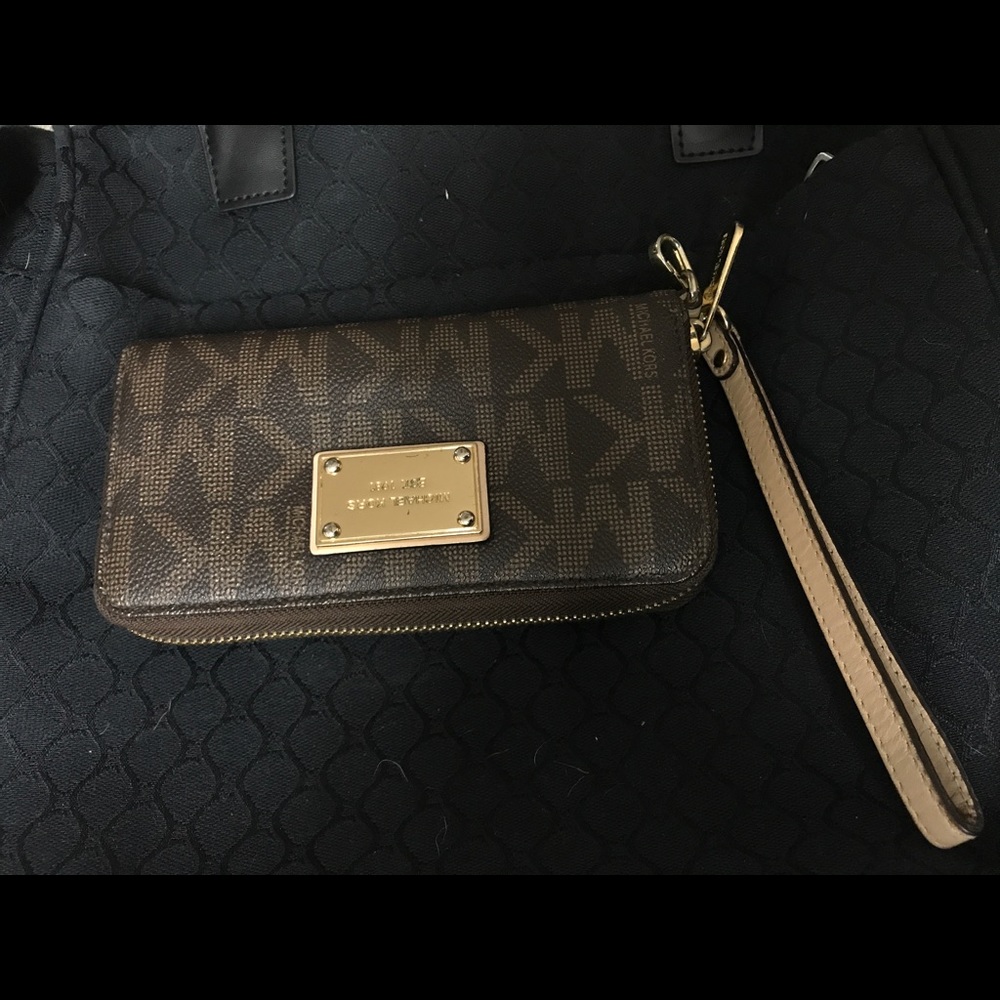 Brown MK wallet
