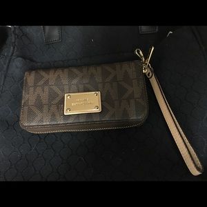 Brown MK wallet