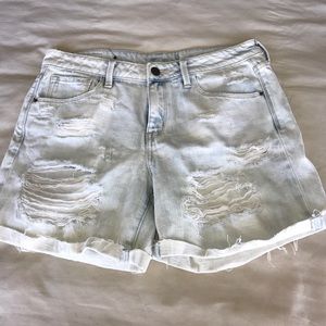 Ripped Jean Shorts