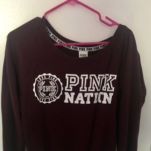 Pink pull over sweater