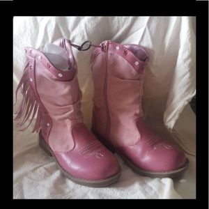 Toddler Pink Western Boots