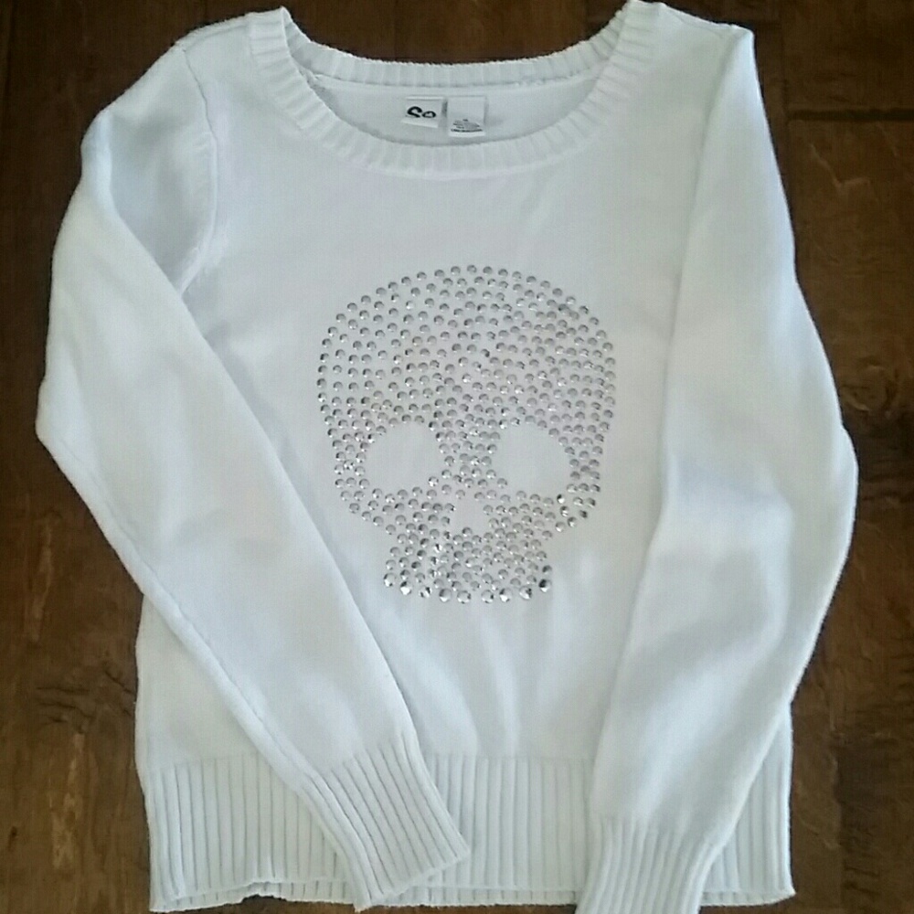 Skull studded sweater