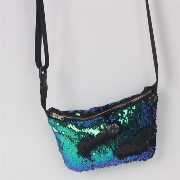 NEW Belt Bag Tone Trend Metallic sequin - Picture 2 of 5